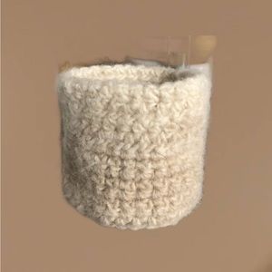 Crochet Coffee Cup Cozy Eco Friendly and Handmade with Natural Wool